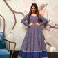 Aayaa Pure Ab Cotton Gown With Heavy Digital Print - Multi Color