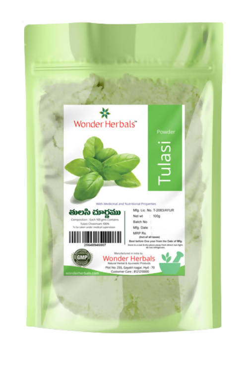 Wonder Herbals Tulasi (Holy Basil) Powder | Swadesiicart