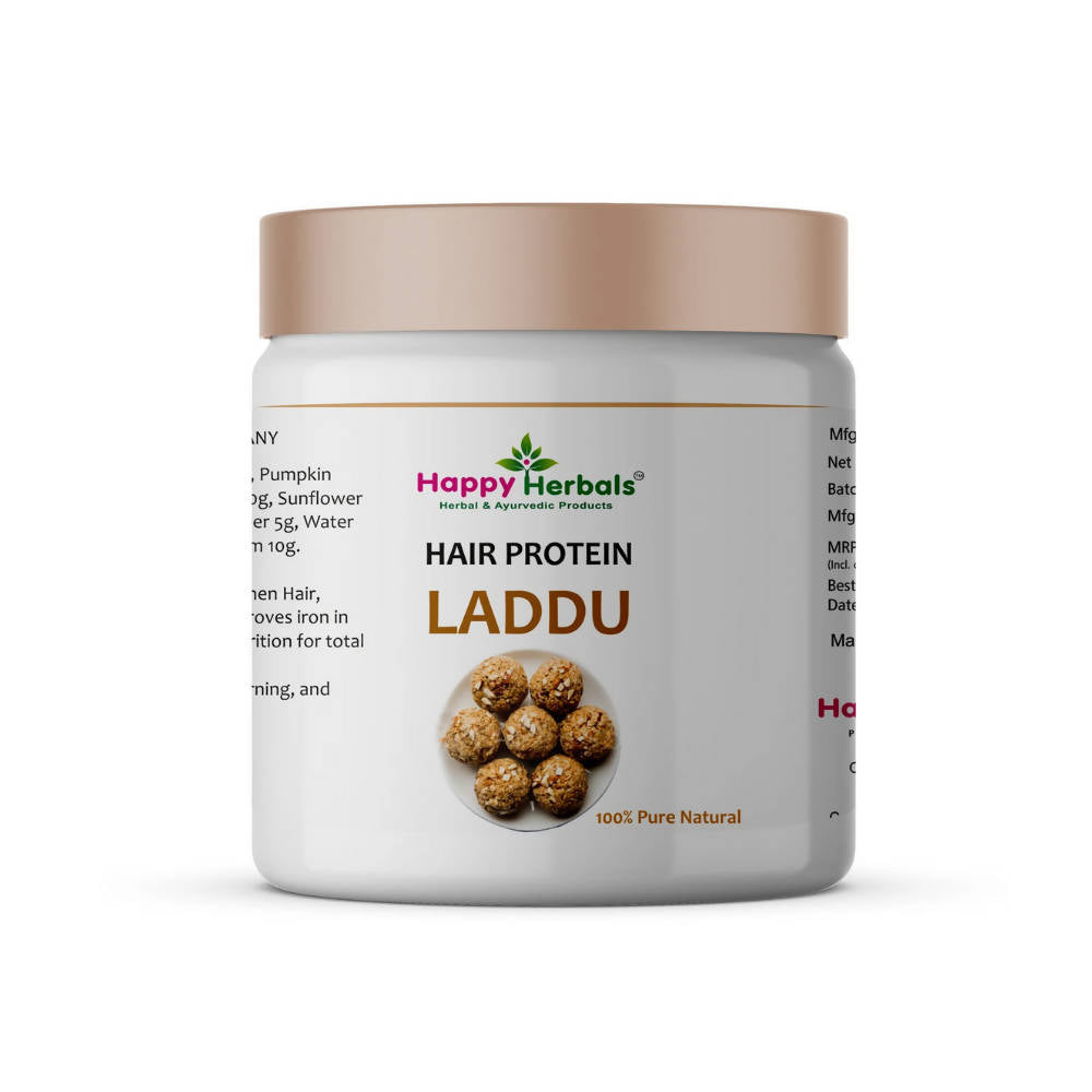 Happy Herbals Hair Protein Laddu | Swadesiicart