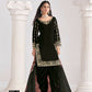 Anaita Black Roman Silk Stitched Suit with Embroidery & Real Mirror Work