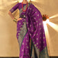 Trendy Weaving Silk Royal Purple Designer Saree - Emponline | Swadesiicart