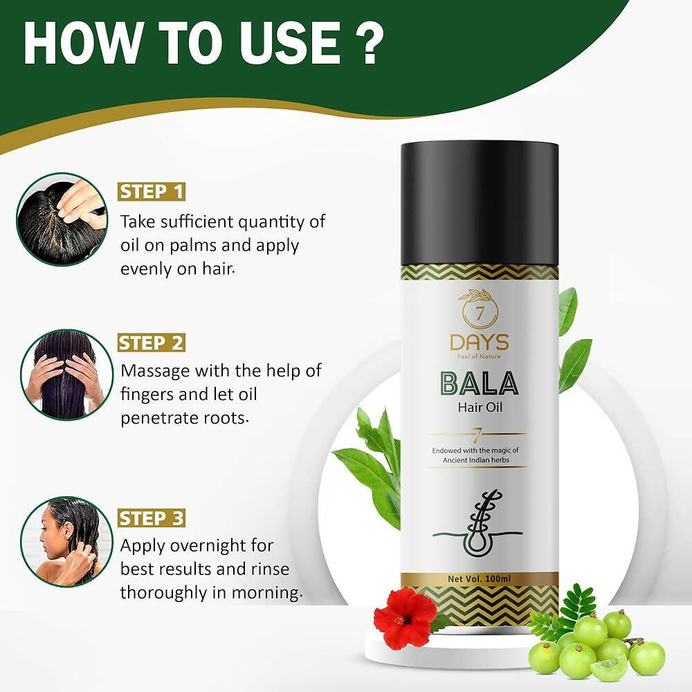 7 Days Bala Hair Oil For Promotes Hair Growth - Swadesiicart