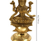 Spillbox Gold-Toned Brass Lakshmi Diya Pooja Essential | Swadesiicart