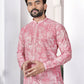 Anaita Pink Digital Printed Work Cotton Straight Kurta
