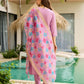The52 Lavender Women's Gorgeous Embroidered work Viscose Gadhwal Fabric Straight Kurta, Pant and Dupatta Set - Swadesiicart