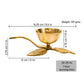 Spillbox Gold-Toned Brass 3 leaf Nanda Pooja Essential | Swadesiicart