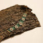 Gold-Polished Green Kundan Studded Headband - Ruby Raang | Swadesiicart