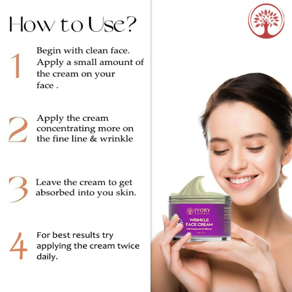 Ivory Natural Wrinkle Face Cream For More Radiant And Youthful Look | Swadesiicart
