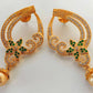 Green CZ Danglers - Swadesiicart