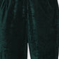 Women Republic Green Velvet Embroidered Kurta With Pant | Swadesiicart