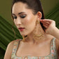 Kundan Antique Finish Chandelier Earrings - Ruby Raang | Swadesiicart