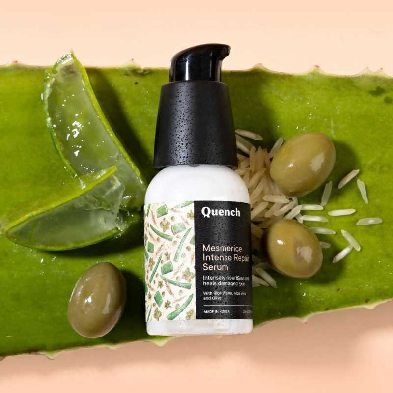 Quench Rice Water Intense Repair Serum With Niacinamide For Dewy & Even Skin Tone | Swadesiicart