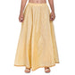 Asmaani Beige Color Golden Zari Work Maxi Skirt