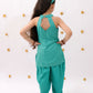 Lil Drama Khilkhilahat Green Kurta Dhoti Set For Girls | Swadesiicart
