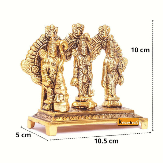 KridayKraft Shri Ram Darbar Metal Statue - Swadesiicart