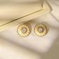 Women's Kundan Pearl earrings - Ruby Raang | Swadesiicart