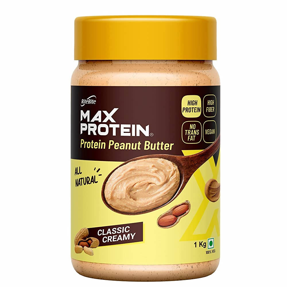 RiteBite Max Protein Classic Creamy Peanut Butter - Swadesiicart