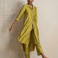 trueBrowns Green Shirt Kurta Set | Swadesiicart