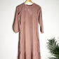 trueBrowns Light Pink Velvet High neck Kurta | Swadesiicart