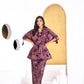 BulBul Hetal Wine Co-Ord Set - Swadesiicart