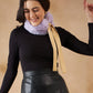 InWeave Women's Light Mauve Fur Neckpiece - Swadesiicart