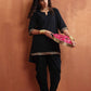 trueBrowns Black Cotton Co-ord Set - Swadesiicart