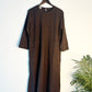 trueBrowns Beige Slub Dress | Swadesiicart