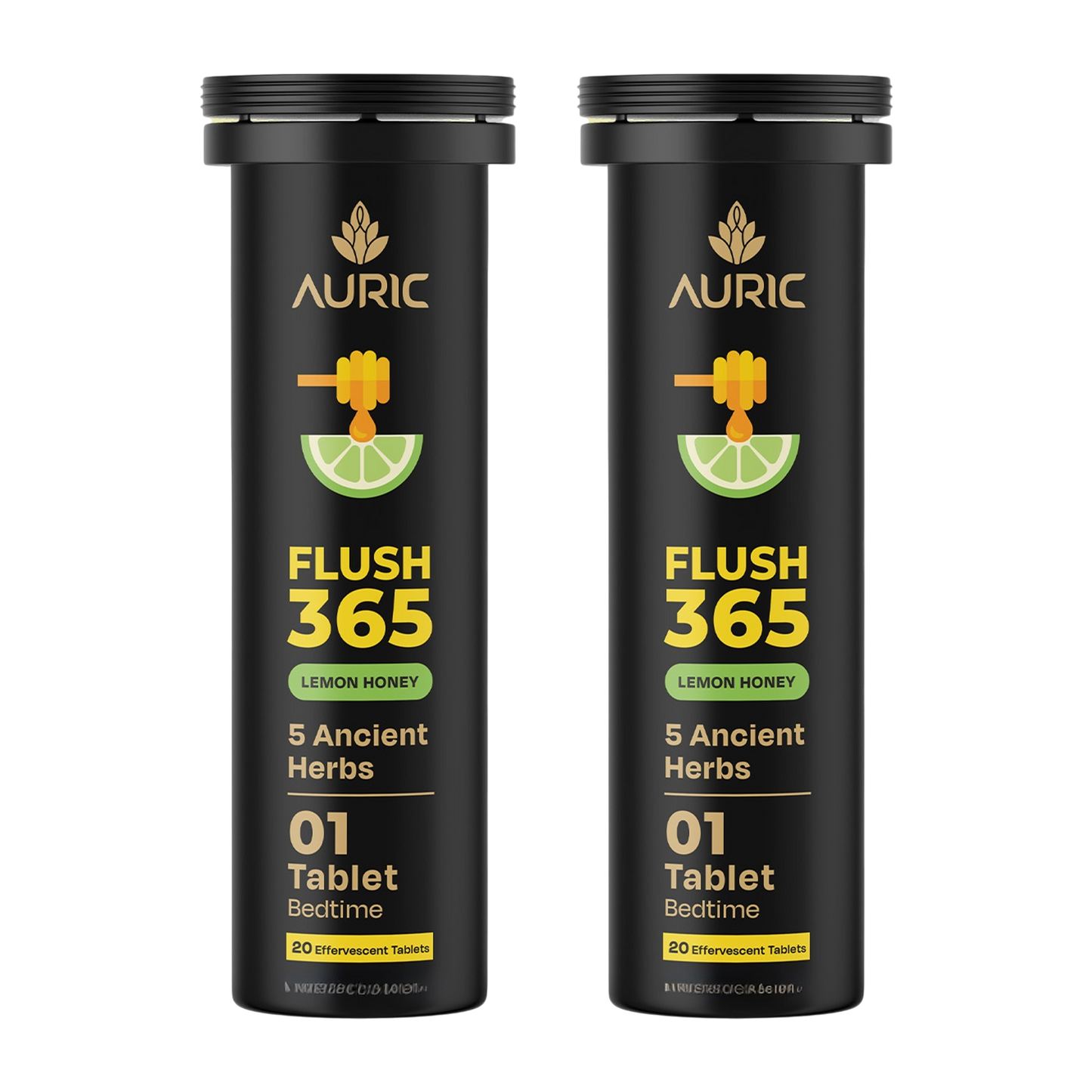 Auric Flush365 Tablets | Honey Lemon Flavour