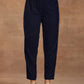 trueBrowns Midnight Blue Velvet Pant | Swadesiicart
