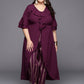 Ahalyaa Women Plus Size Tunic with Trousers | Swadesiicart