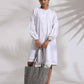 trueBrowns White Cotton Schiffli Short Dress | Swadesiicart