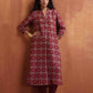 trueBrowns Beige Print Straight Kurta Set | Swadesiicart