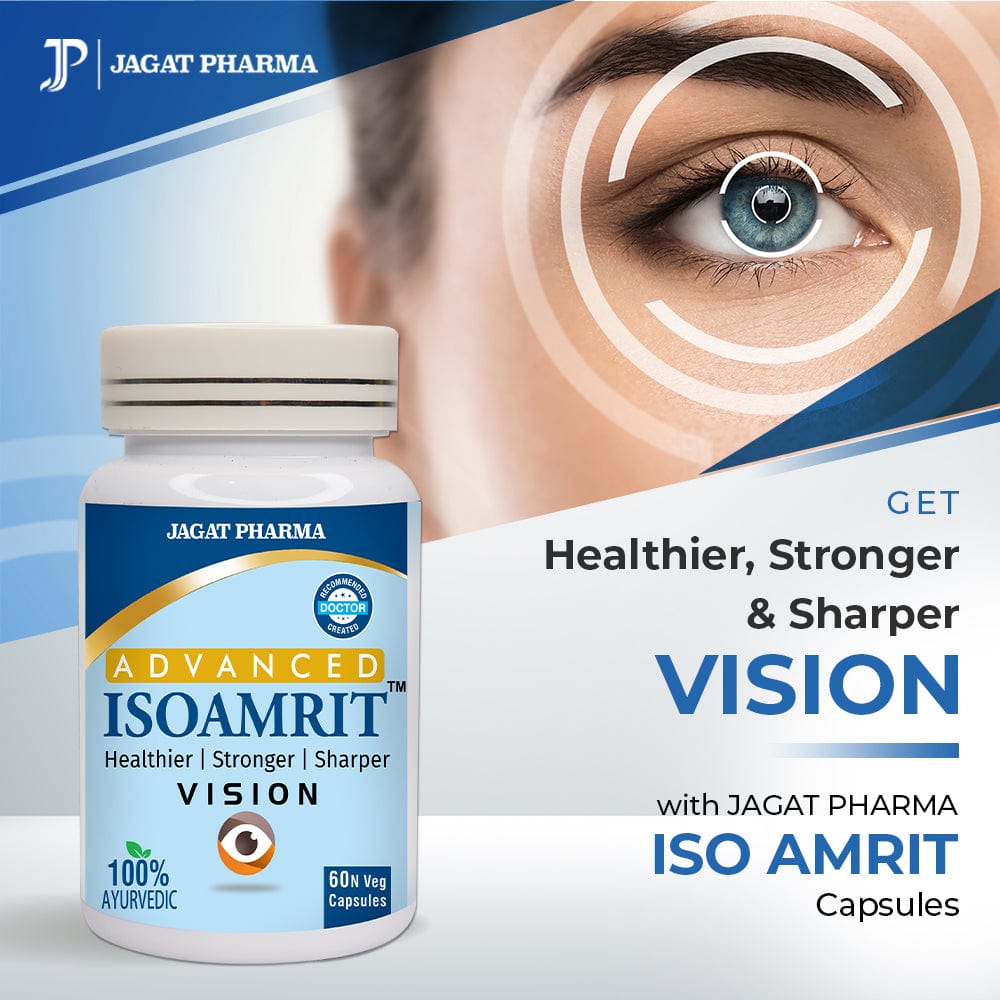 Jagat Pharma ISOAMRIT Eye Care Capsules For Dry Eyes | Swadesiicart