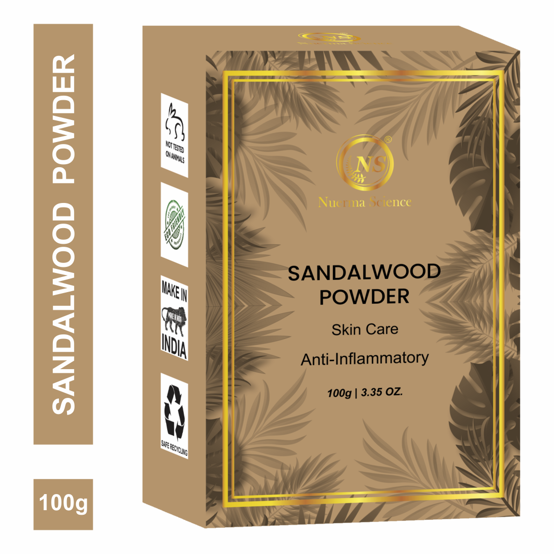 Nuerma Science Sandalwood(Chandan)  Powder for De Tan, Glowing skin & Ageing Marks | Swadesiicart