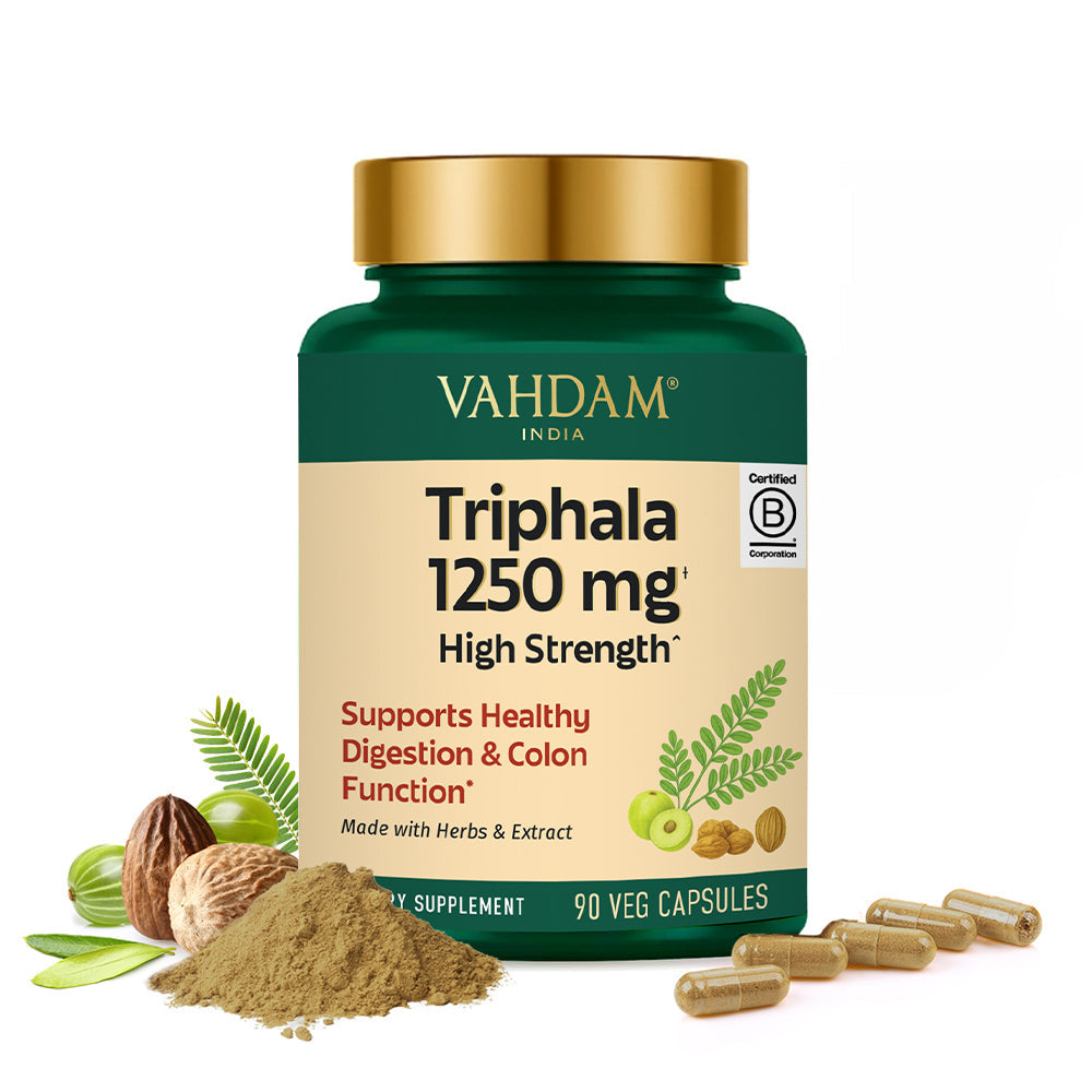 Triphala High Strength with Amla, Bibhitaki, Haritaki Extract