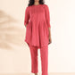 trueBrowns Pink Cotton Dobby Co-ord Set - Swadesiicart