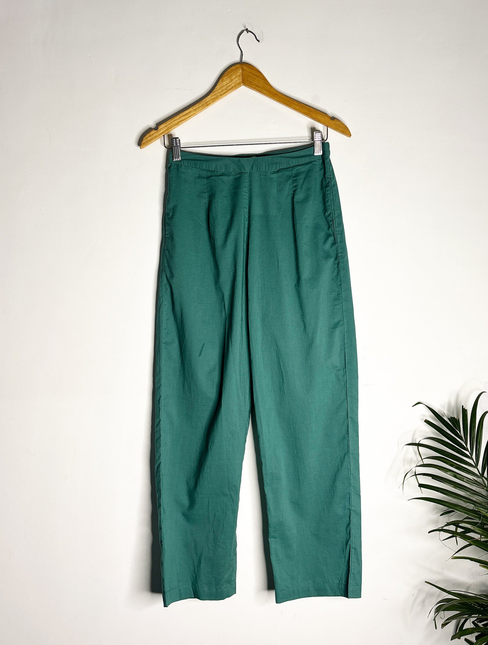 trueBrowns Blue Straight Men's Pant | Swadesiicart