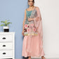 Ahalyaa Women Green Floral Printed Gotta Patti Kurta with Sharara & With Dupatta | Swadesiicart