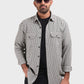 Xkind White Textured Checks Overshirt/ Shirt | Swadesiicart