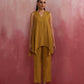 trueBrowns Mustard Cotton Dobby Co-ord set - Swadesiicart