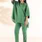 trueBrowns Green Cotton Dobby Oversized Co-ord Set - Swadesiicart