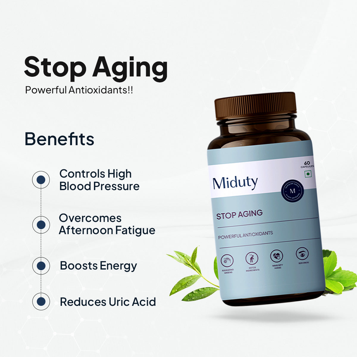 Miduty by Palak Notes Stop Aging Capsules - Swadesiicart