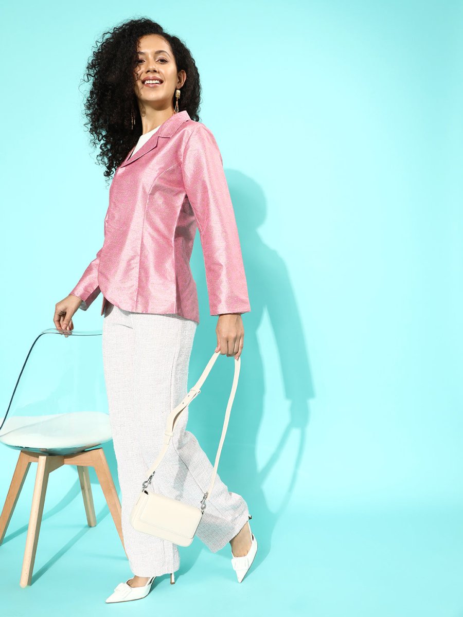 Ahalyaa Women Printed Blazer | Swadesiicart