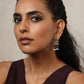 trueBrowns Silver Gold Tone Stud Earrings | Swadesiicart