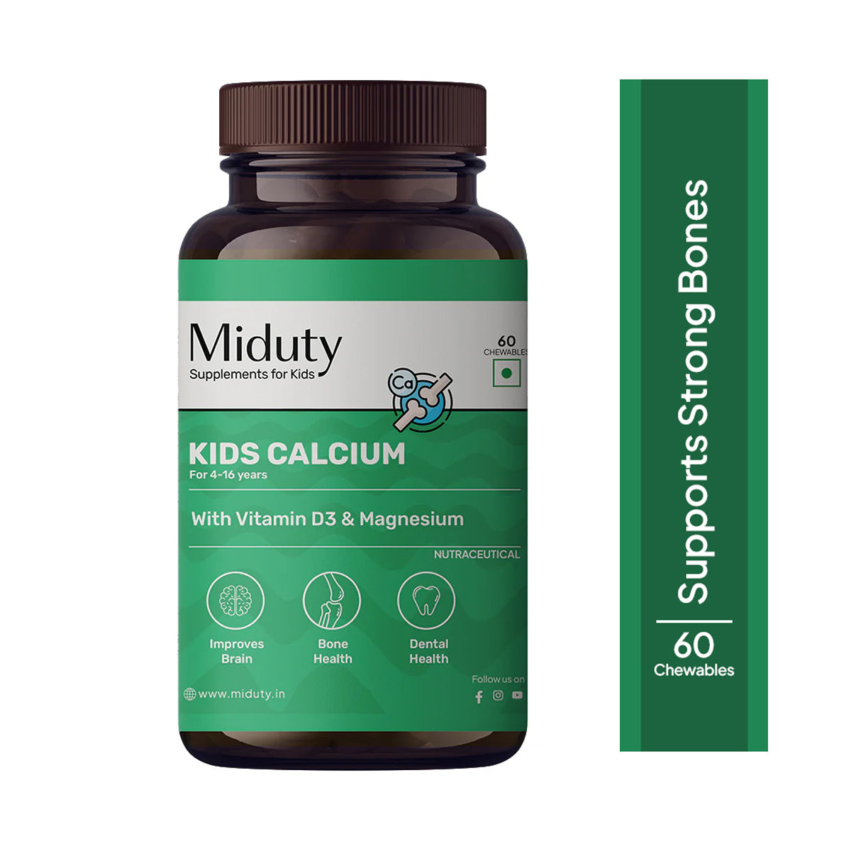 Miduty by Palak Notes Kids Calcium Chewables | Swadesiicart