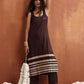 trueBrowns Brown Metallic Straight Kurta Set | Swadesiicart