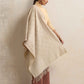 trueBrowns Beige Geometric Woollen Stole | Swadesiicart