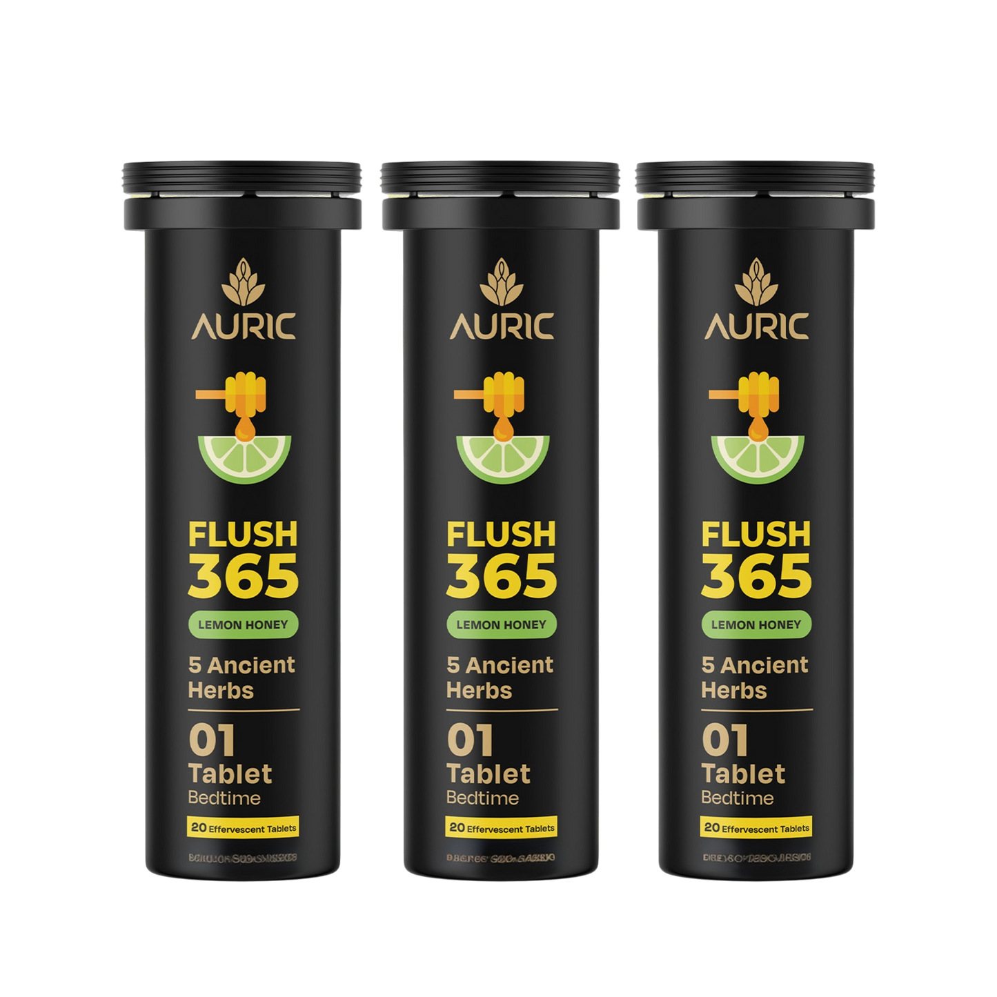 Auric Flush365 Tablets | Honey Lemon Flavour