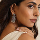 trueBrowns Silver Pearl Bead Earrings | Swadesiicart