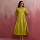 trueBrowns Modal Lime Green Dress | Swadesiicart